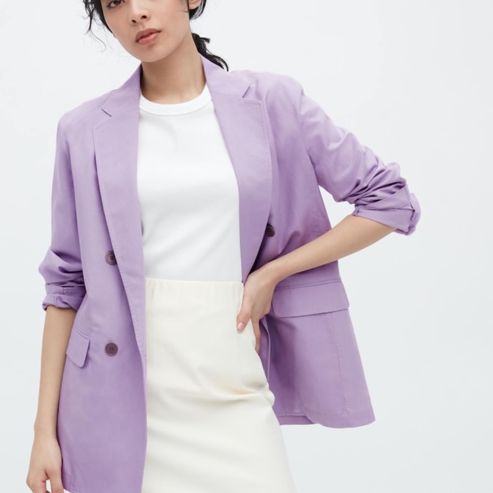 Lavender Linen Blend Jacket